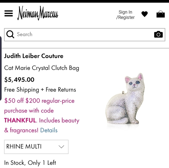 Judith leiber "Cat Marie " Crystal Clutch - Picture 2 of 3